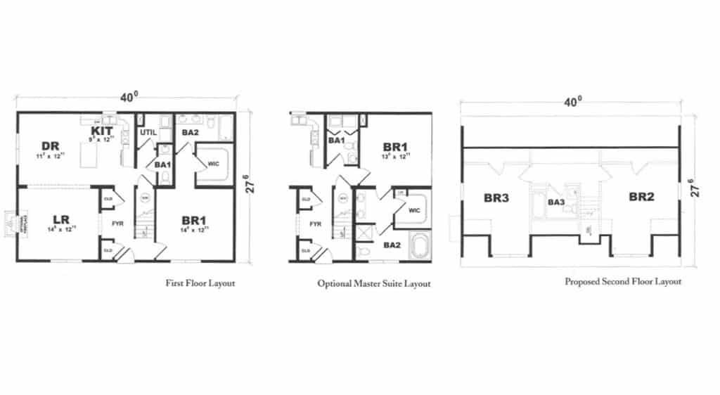 Optional Master Suite layout