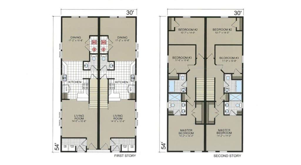 multi family everyday home floorplan- northstar homes