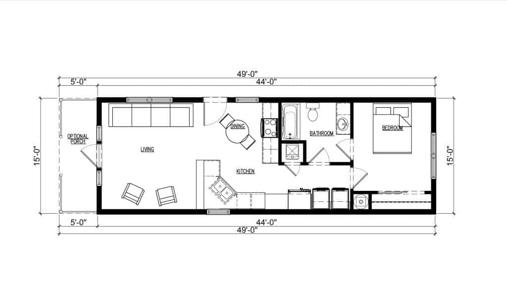 Baxter System Built Custom Model Home Floor Plan