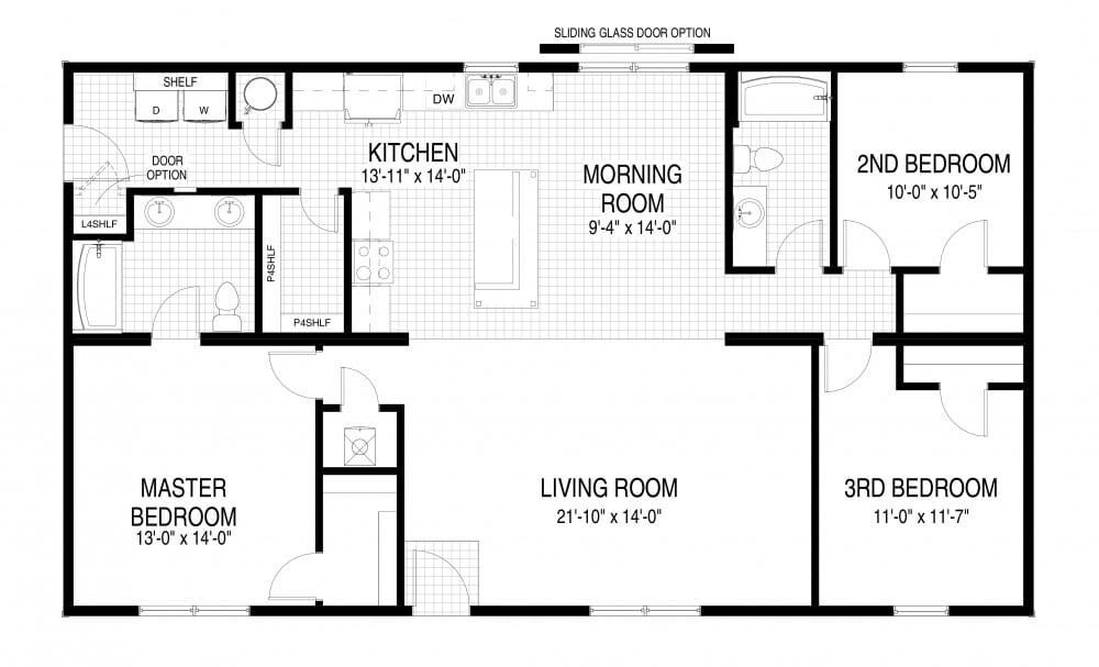 Beech System Built Custom Model Home Floor Plan