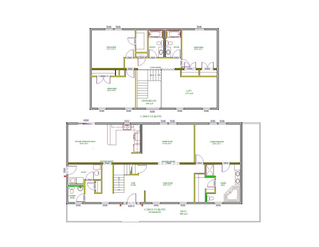 Charleston System Built Custom Model Home Floor Plan