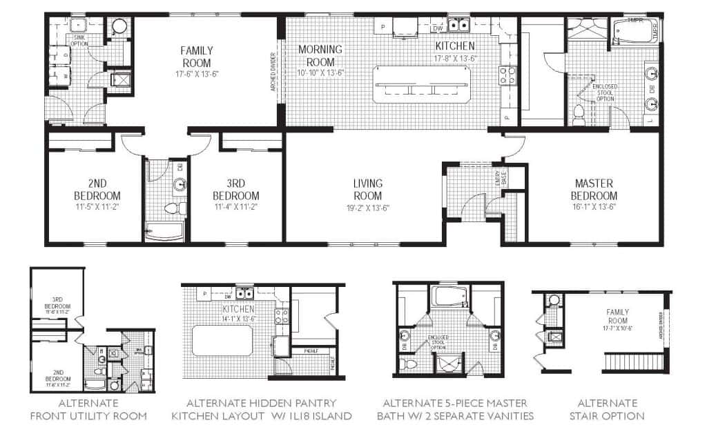 Jacksonville System Built Custom Model Home Floor Plan
