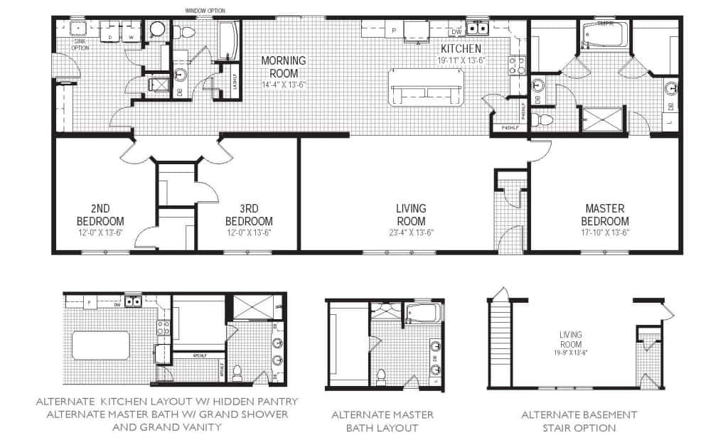 Johnstown System Built Custom Model Home Floor Plan