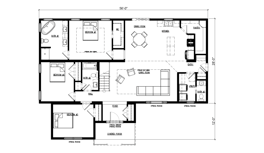 Kensington System Built Custom Model Home Floor Plan