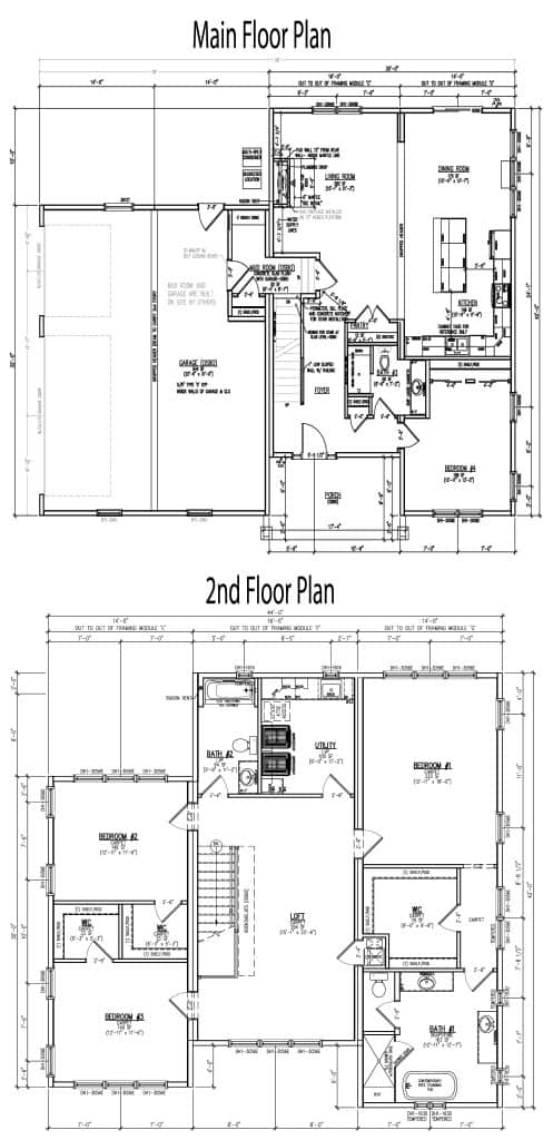 Pelican Lake Ranch System Built Custom Model Home Floor Plan
